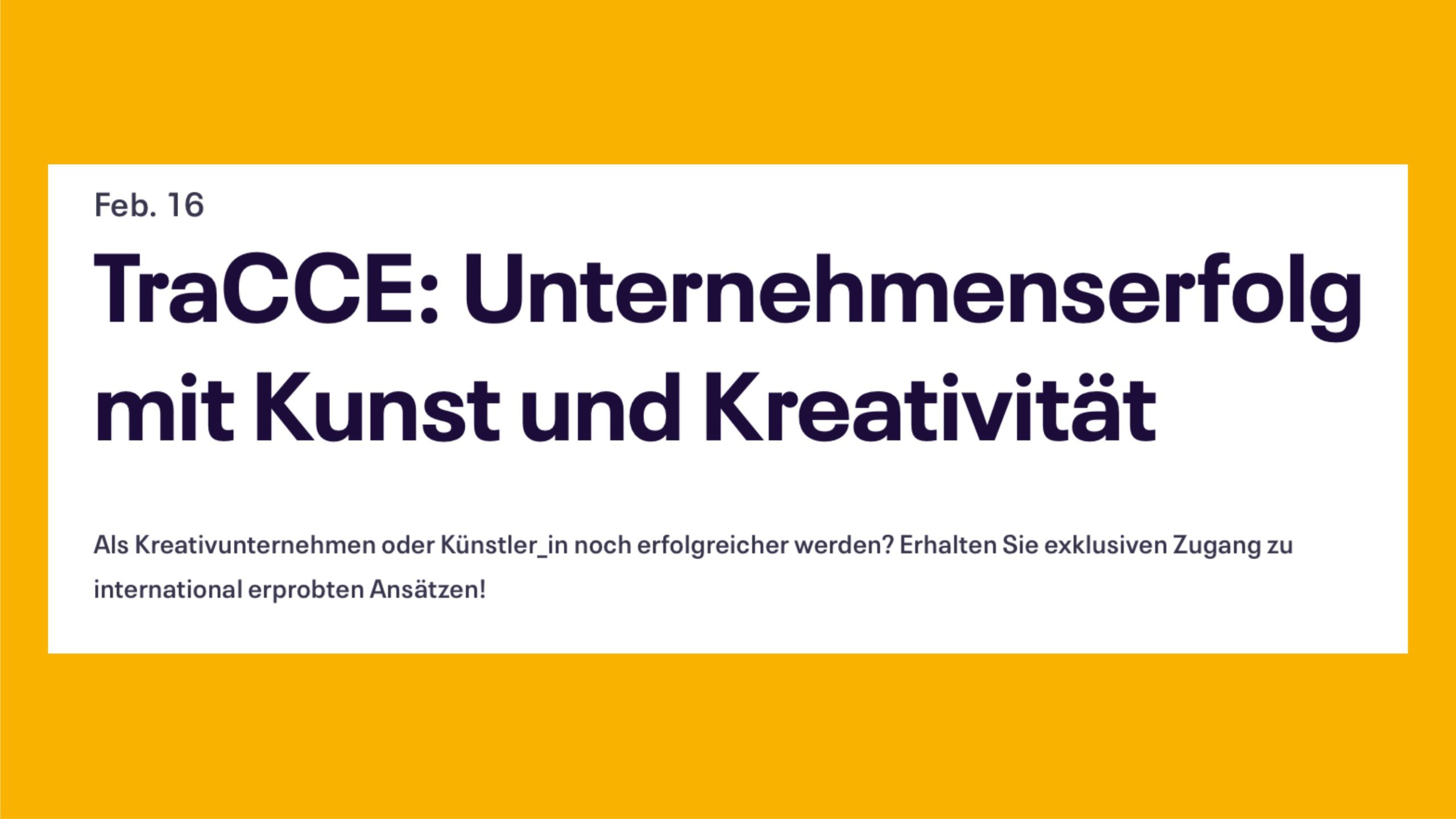 Unternehmenserfolg mit Kunst und Kreativität